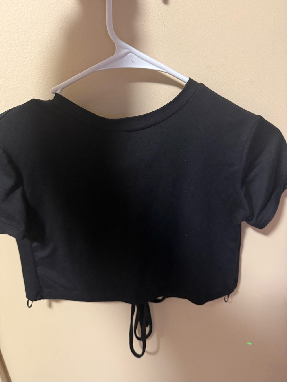 Black Crop Tee